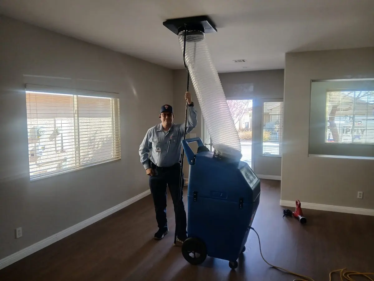 Professional Dryer Vent Cleaning work inside a Monmouth home